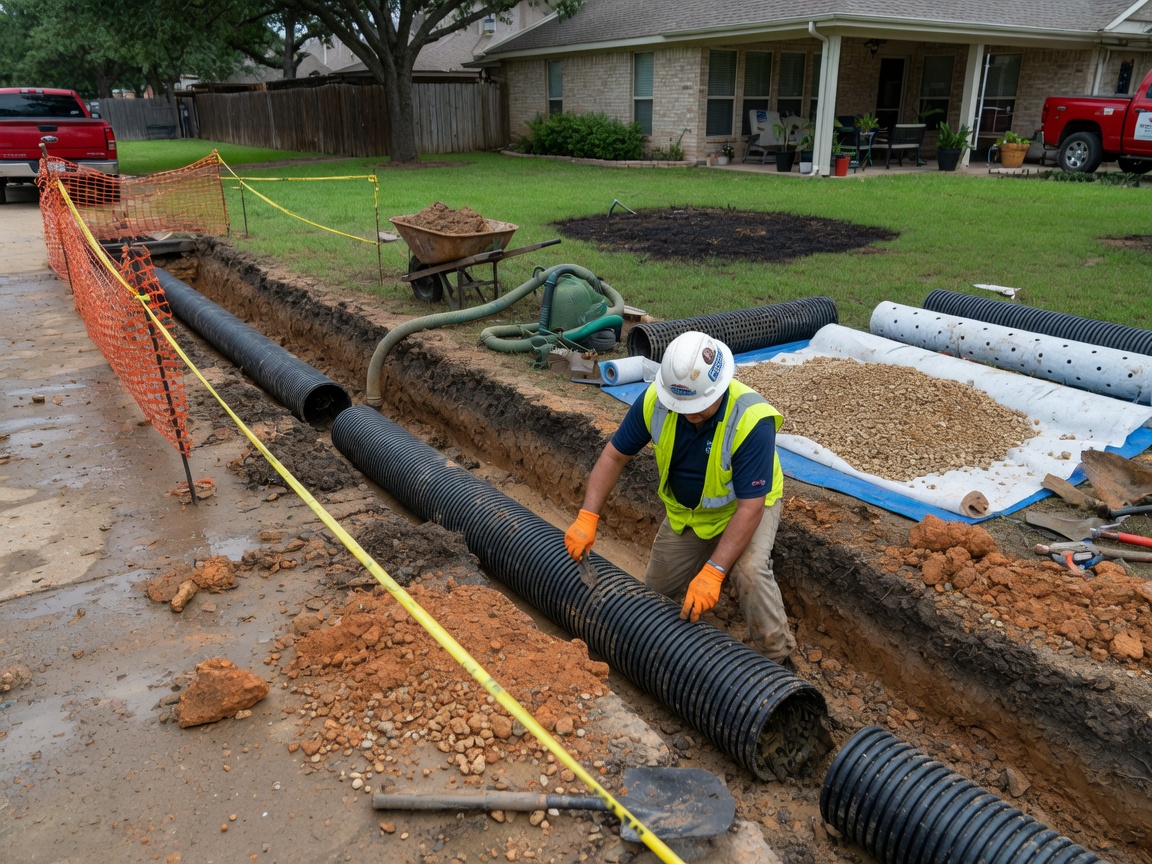 french drains in Richmond
